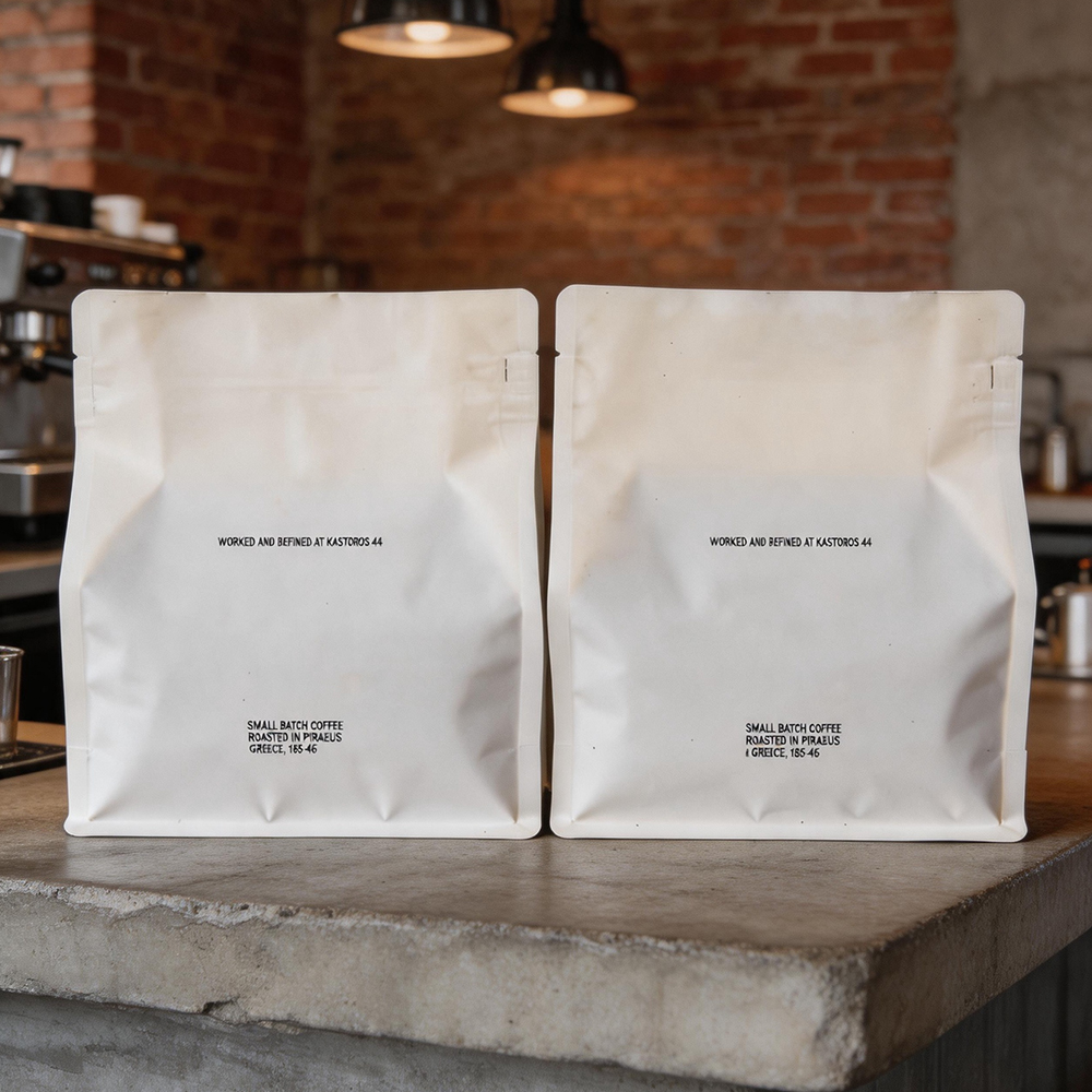 Custom Custom Recyclable Matte Coffee Packaging Bags with Side-Seal Zipper and One-Way Degassing Valve Manufacturer, Factories