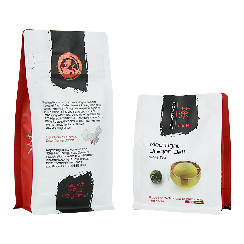 Wholesale Custom Plastic mylar aluminum flat bottom bags tea packaging pouch Manufacturer, Factory
