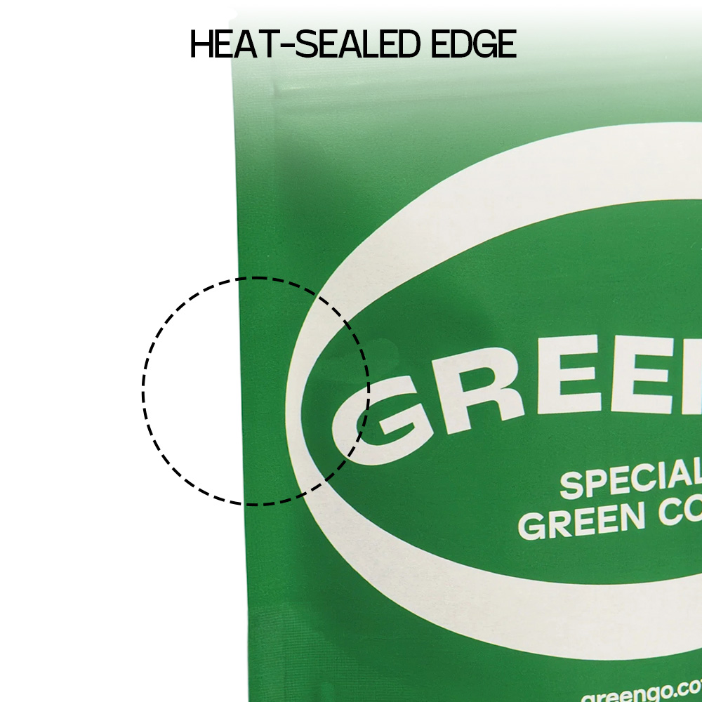 PLA Biodegradable Kraft Paper Stand Up Coffee Pouch Detail 7
