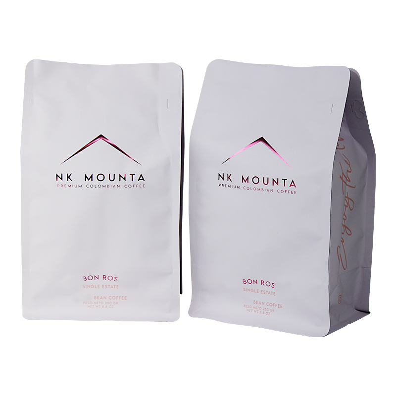 China Wholesale Printing Hot Stamping Plastic Flat Bottom Coffee Bags With Valve Suppliers, Factory