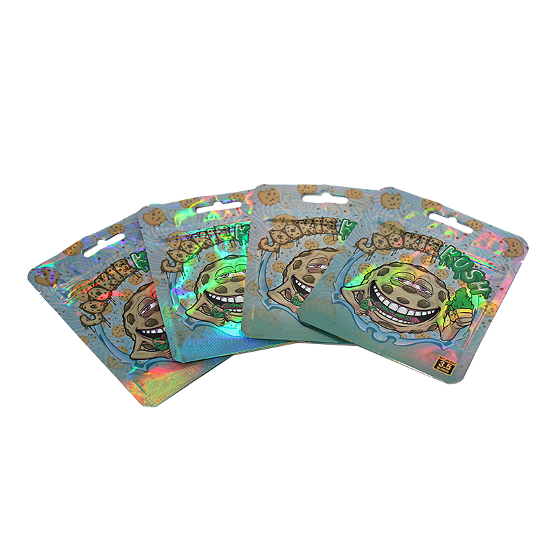 Wholesale Wholesale CBD Holographic Mylar Plastic Child-Resistant Zipper Candy/Gummy Bag Manufacturers, Supplier