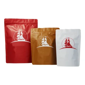 Custom Plastic stand up pouch coffee bags with valve and zipper for coffee/tea/food Manufacturers, Factory