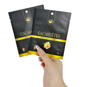 China Kraft Paper Plastic Flat Pouch Bags With Zipper For Coffee Filter Suppliers, Factories