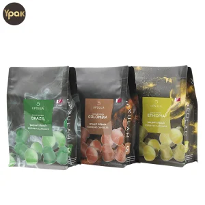 Custom UV Logo Mylar Coffee Packaging Bags