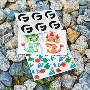 Wholesale Hot Stamping Transparent UV Transfer Stickers
