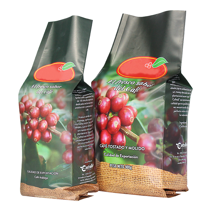 Wholesale Mylar Kraft Paper Side Gusset Coffee Bags With Valve And Tin Tie Manufacturer, Suppliers