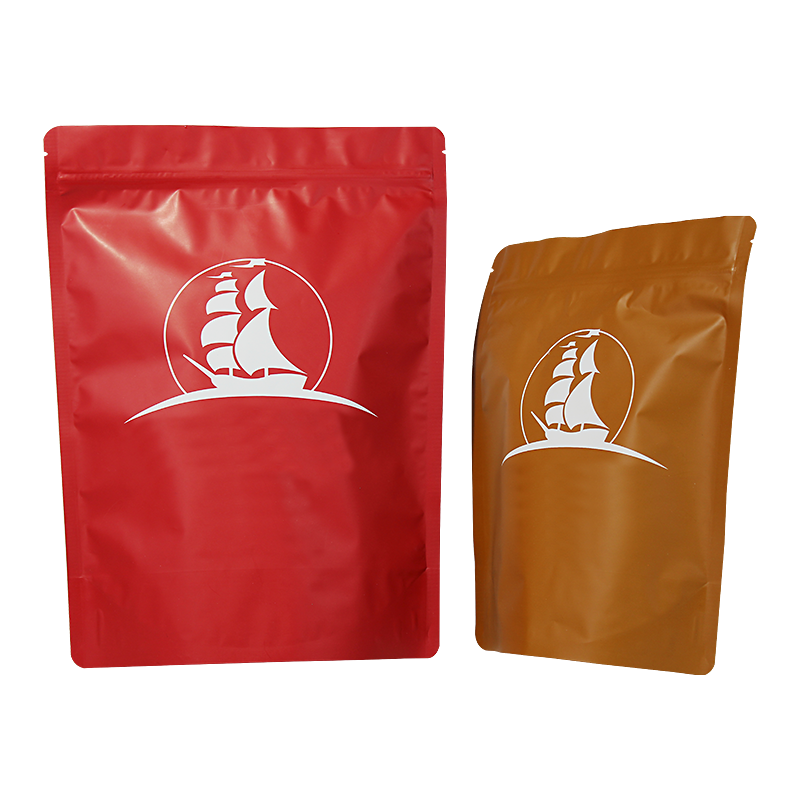 Custom Plastic stand up pouch coffee bags with valve and zipper for coffee/tea/food Manufacturers, Factory