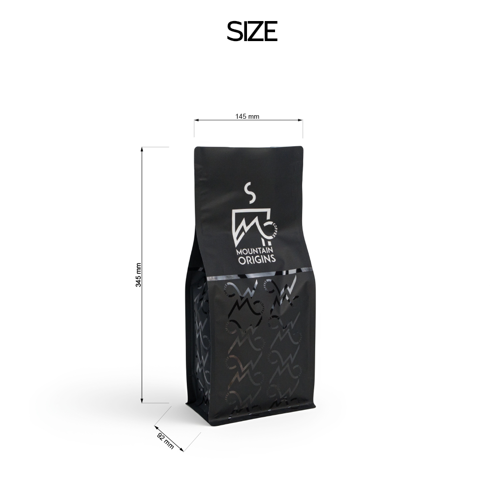 Spot matte varnish coffee bag finish