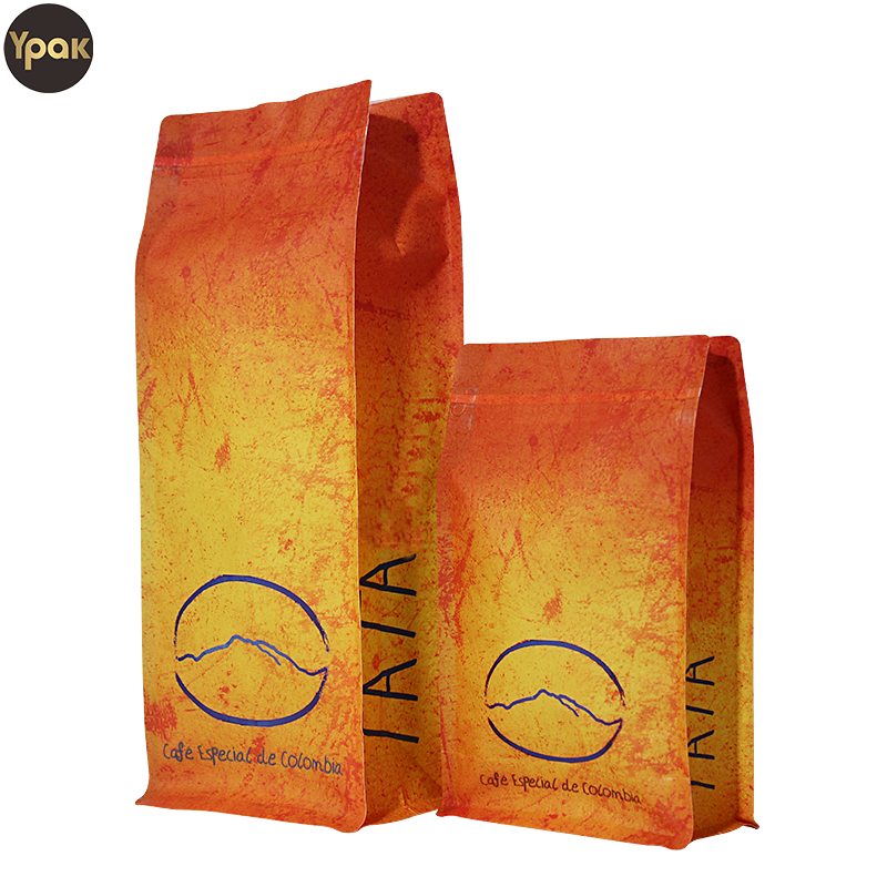 China Custom Recyclable Compostable 20g 250g 1kg Stand Up Pouch Flat Bottom Coffee Bean Packaging Bag Supplier, Suppliers