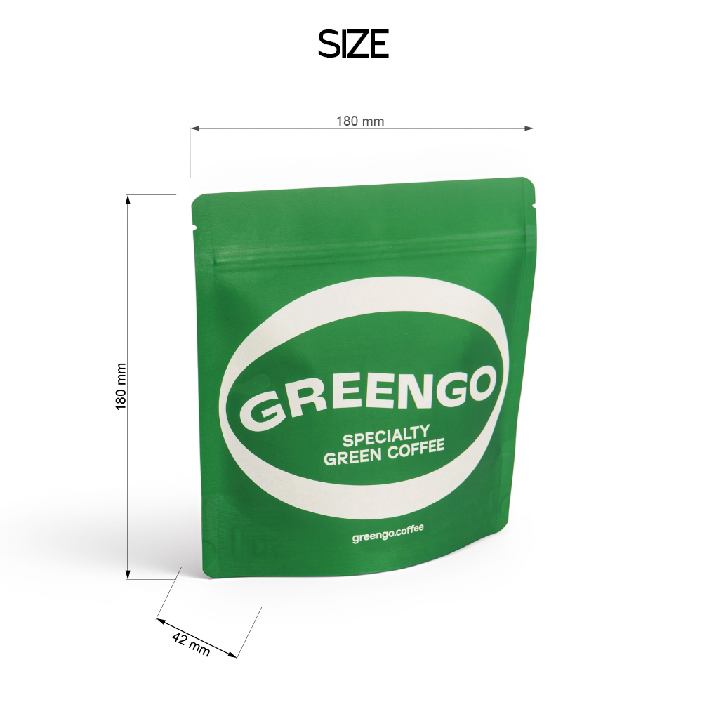 PLA Biodegradable Kraft Paper Stand Up Coffee Pouch Detail 9