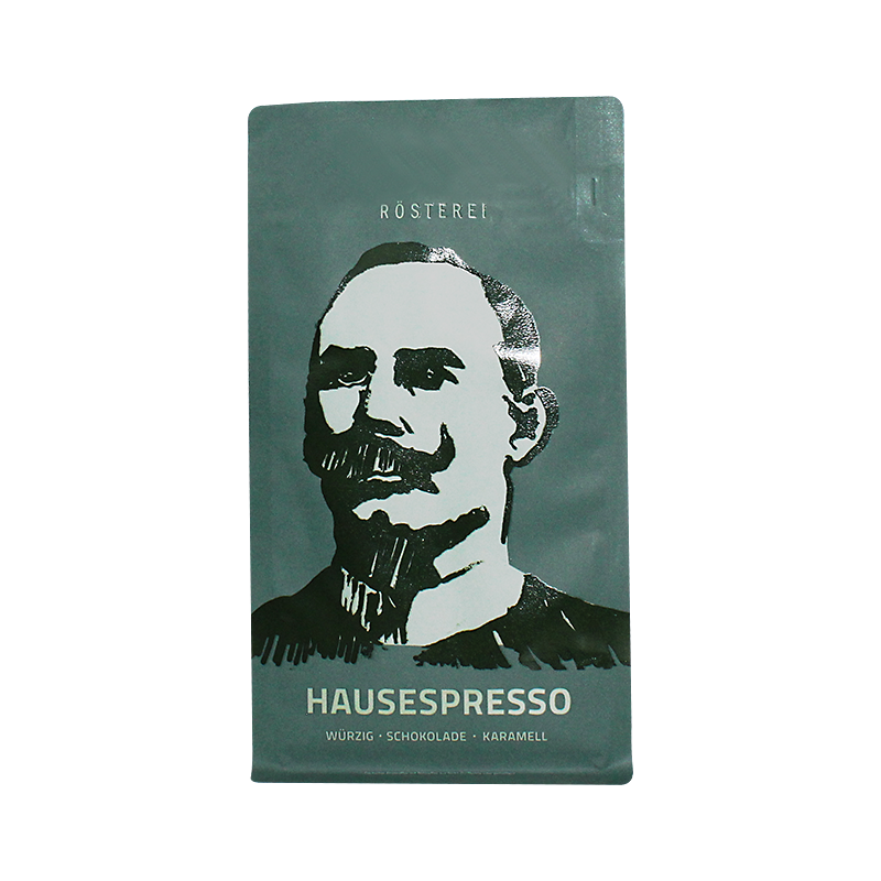 China Kraft Paper Flat Bottom Coffee Bags With Valve For Coffee/Tea Packaging Supplier, Factories