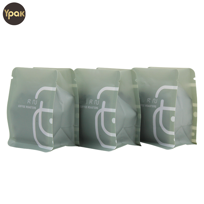 China Custom Rough Matte Finish Recyclable 20G Flat Bottom Coffee Packaging Bag For Coffee Bean Suppliers, Factories