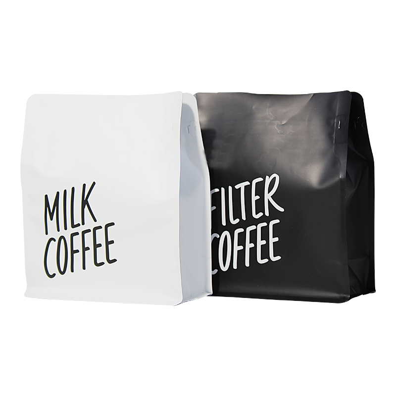 China Custom Printing 250g 1kg Compostable Plastic Mylar Flat Bottom Coffee Bags Packaging With Valve For The Russian Market Supplier, Factory