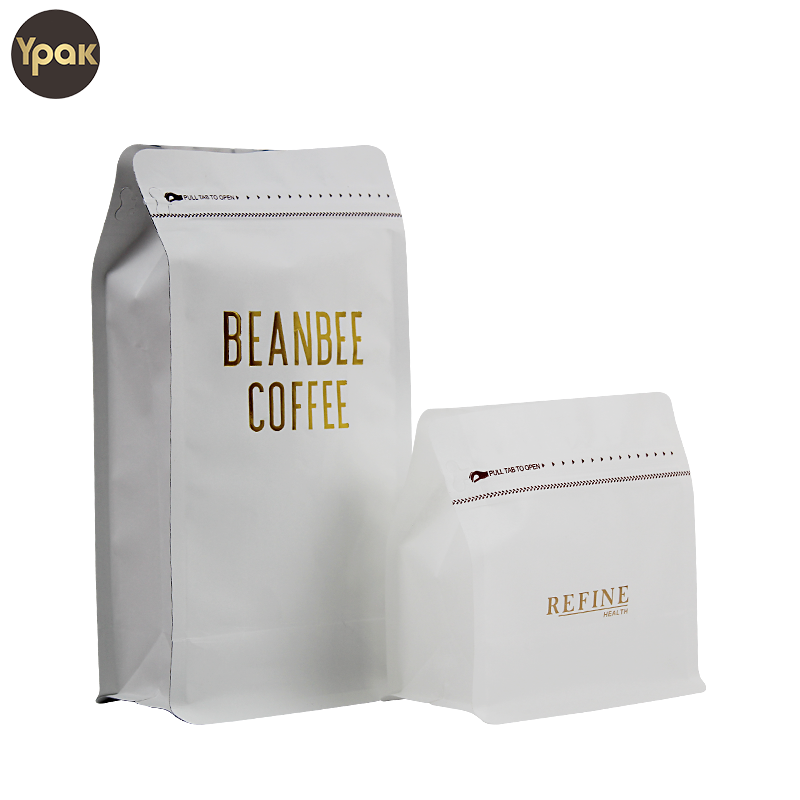 Wholesale Stock Micro-customization Hot Stamping Mylar Plastic 250g 500g Flat Bottom Coffee Bag With Lanyard Factory, Factories