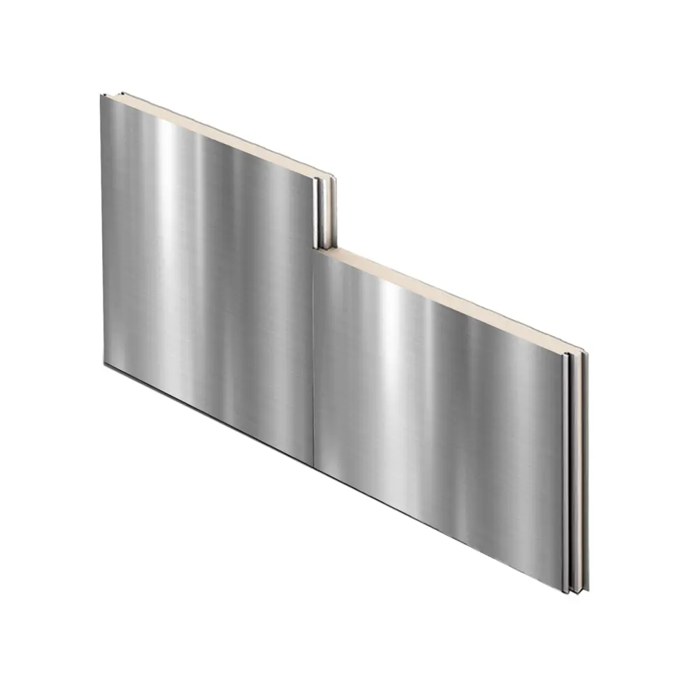 China Suppliers Factory PUR/PIR Foam Core Seamless Insulated Exterior Wall Panels for Energy Efficiency
