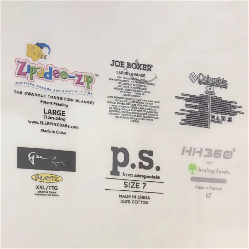 Buy Durable Inner Neck Size Labels | Cost-Effective Screen Print Transfers from China Suppliers & Factory for Volume Apparel Manufacturers, Factory