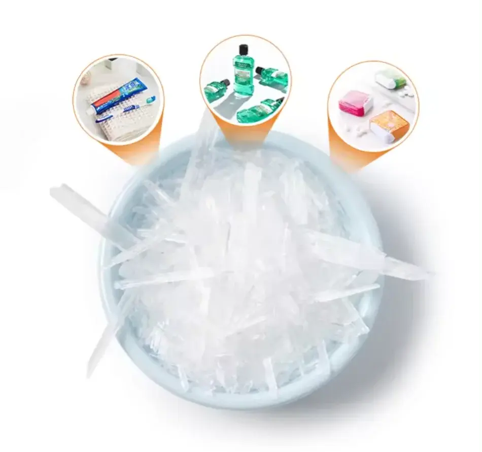 Wholesale High Pure L- Menthol Crystal Food and Cosmetic Grade Wholesale Daily Chemicals CAS 2216-51-5 Supplier, Factories