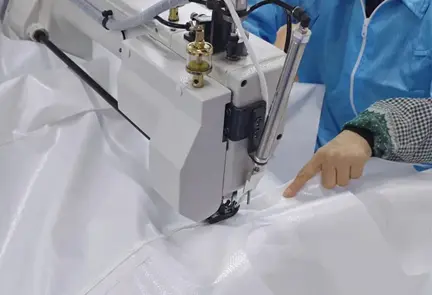 ZS bulk bag production base — sewing and assembly workshop