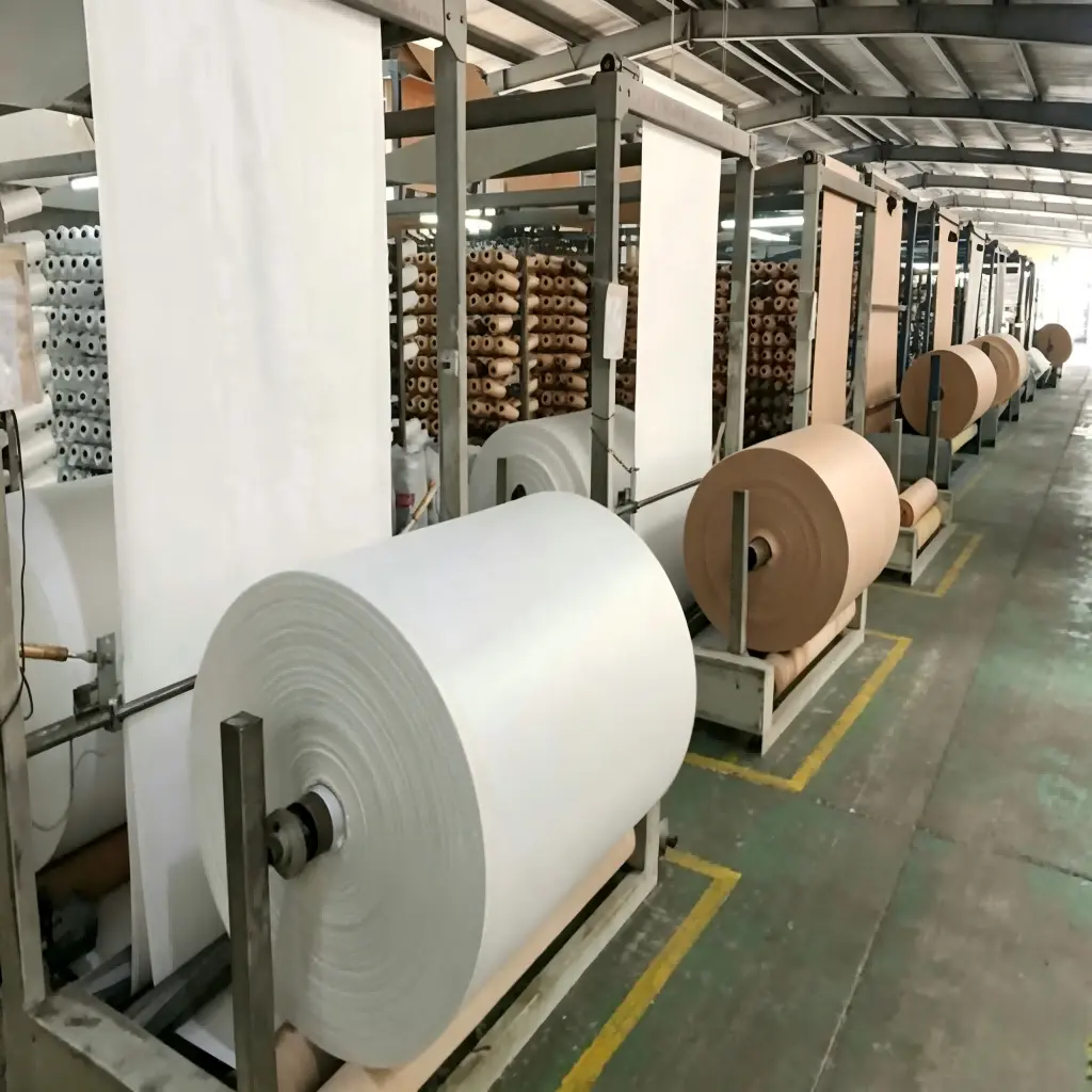 Custom Virgin PP Woven Fabric for FIBC Bulk Bags, High Tensile Woven Polypropylene Base Cloth for Industrial Packaging Production Factories, Exporter