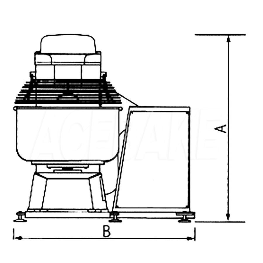 Equipamento de Padaria Máquina de Fazer Pão 130L50kg Misturador de Pão Auto-Inclinável Misturador de Massa de Descarte Misturador Espiral Equipamento de Mistura de Massa Máquina de Sova de Massa