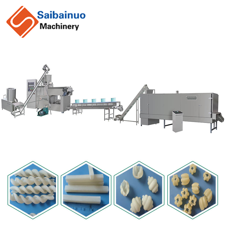 Linha de Processamento Completo para Fabricação de Espaguete de Macarrão Curto Saibainuo