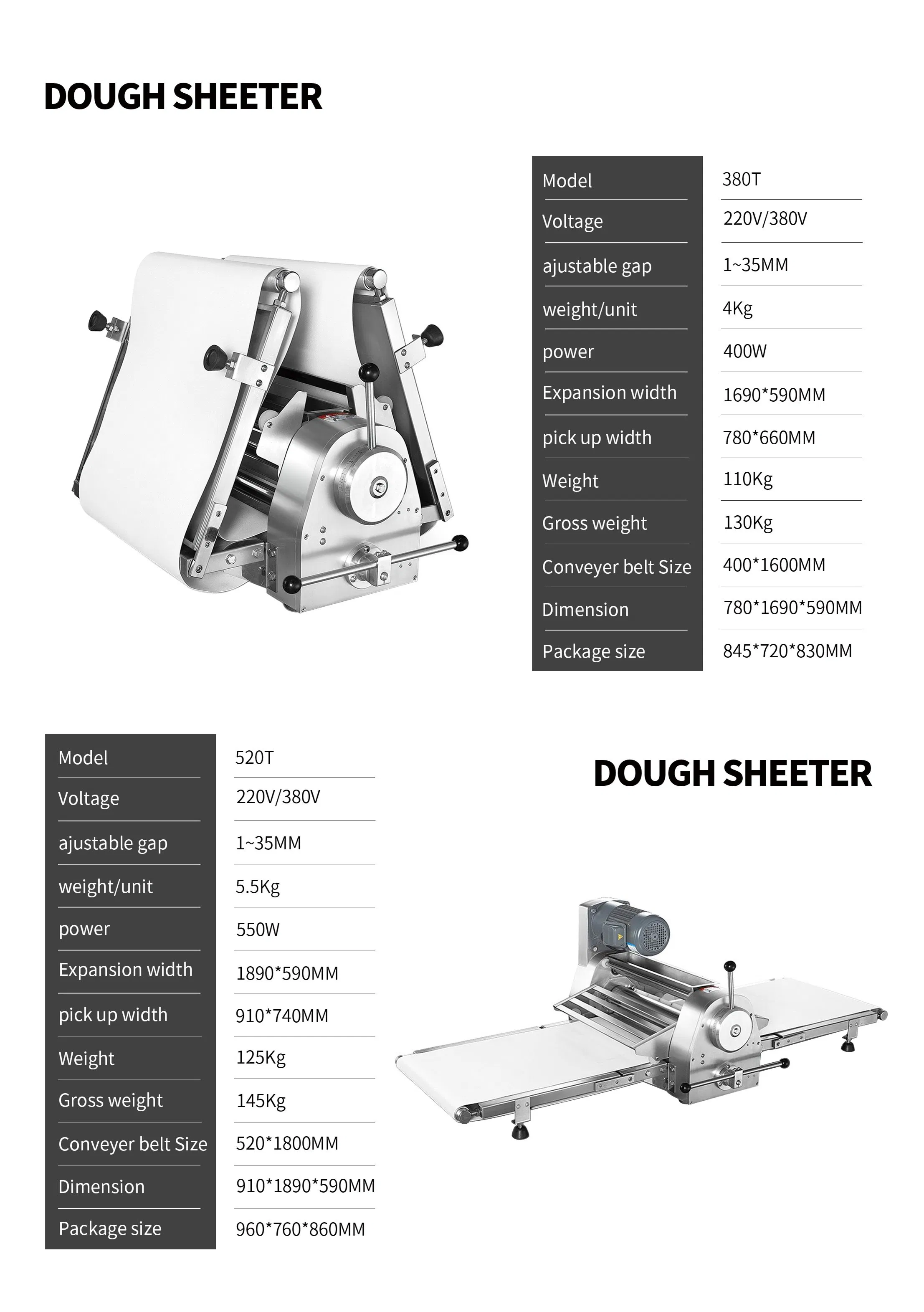 Máquina de Sova de Massa Máquina de Estiramento de Massa para Pão