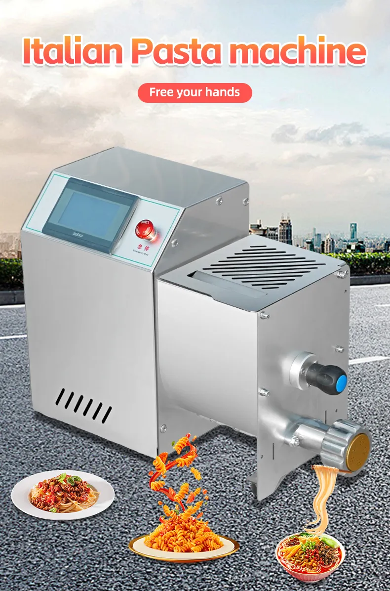 Máquina elétrica de fazer e cortar massa para pequenos negócios