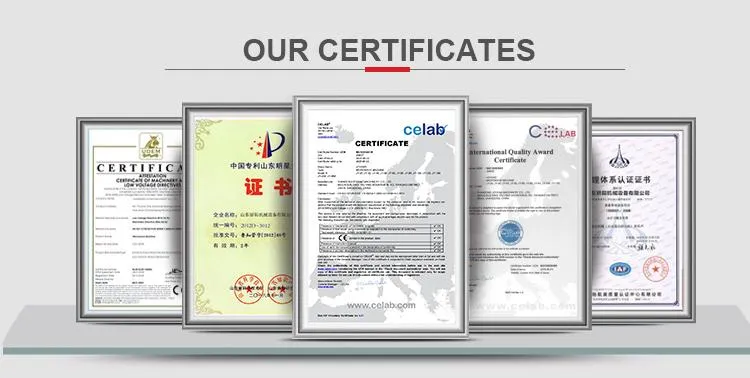 Certificados de Conformidade do Equipamento