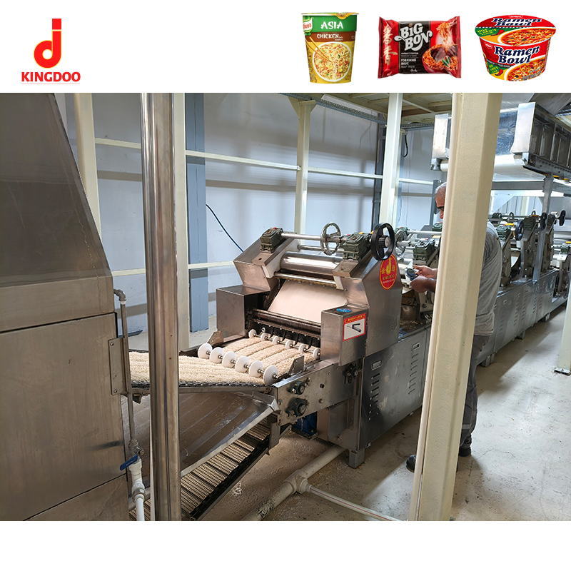 Linha de Produção de Ramen Frito Eficiente com Sistema de Secagem