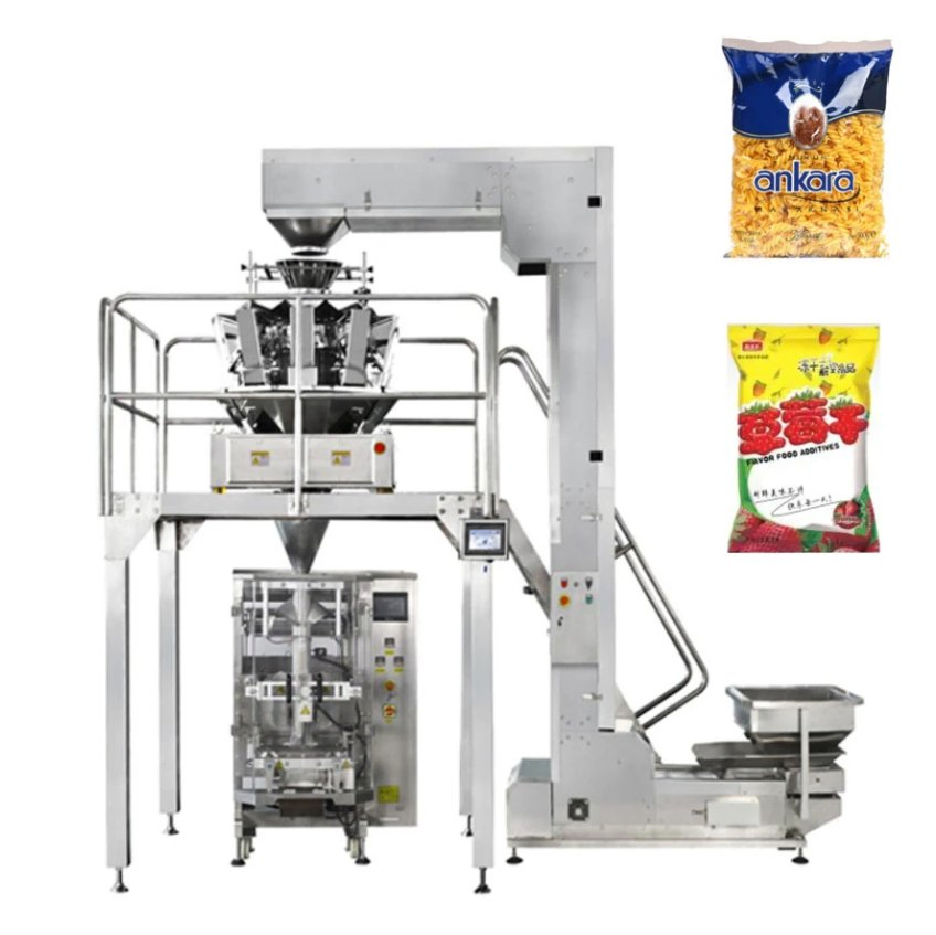Vertical Automática multifuncional macarrão curto de massas alimentícias do sistema da máquina de embalagem