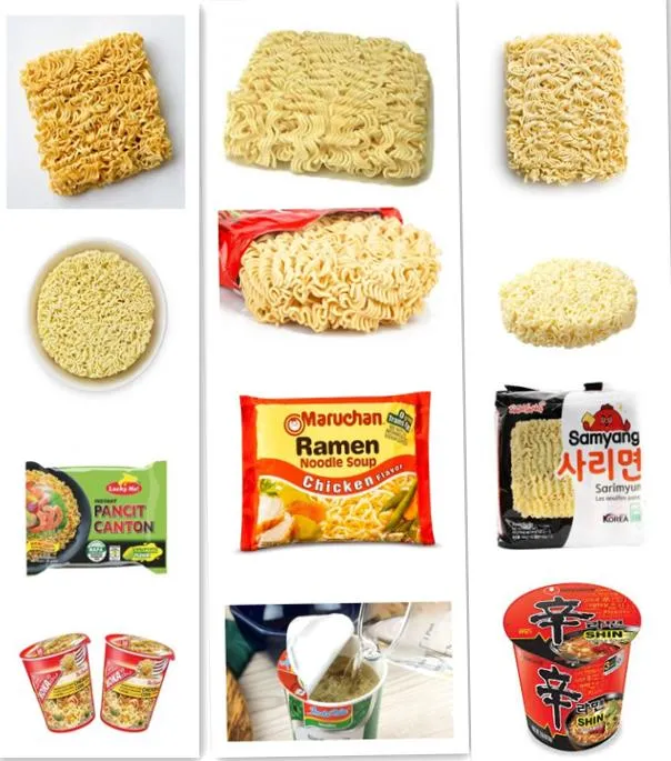 Tipos de bolo de macarrão instantâneo