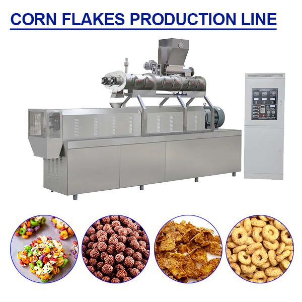 Equipamento de Processamento de Flocos de Milho Instantâneos Planta de Produção de Cereal Puffado