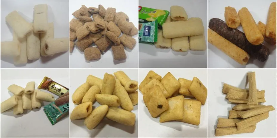 Equipamento de extrusão de snacks com recheio