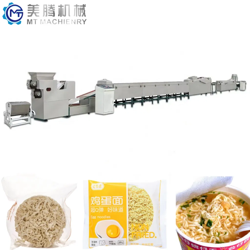 Máquina de Fritura Automática de Macarrão Instantâneo Linha de Produção de Macarrão Instantâneo Frito Pequena