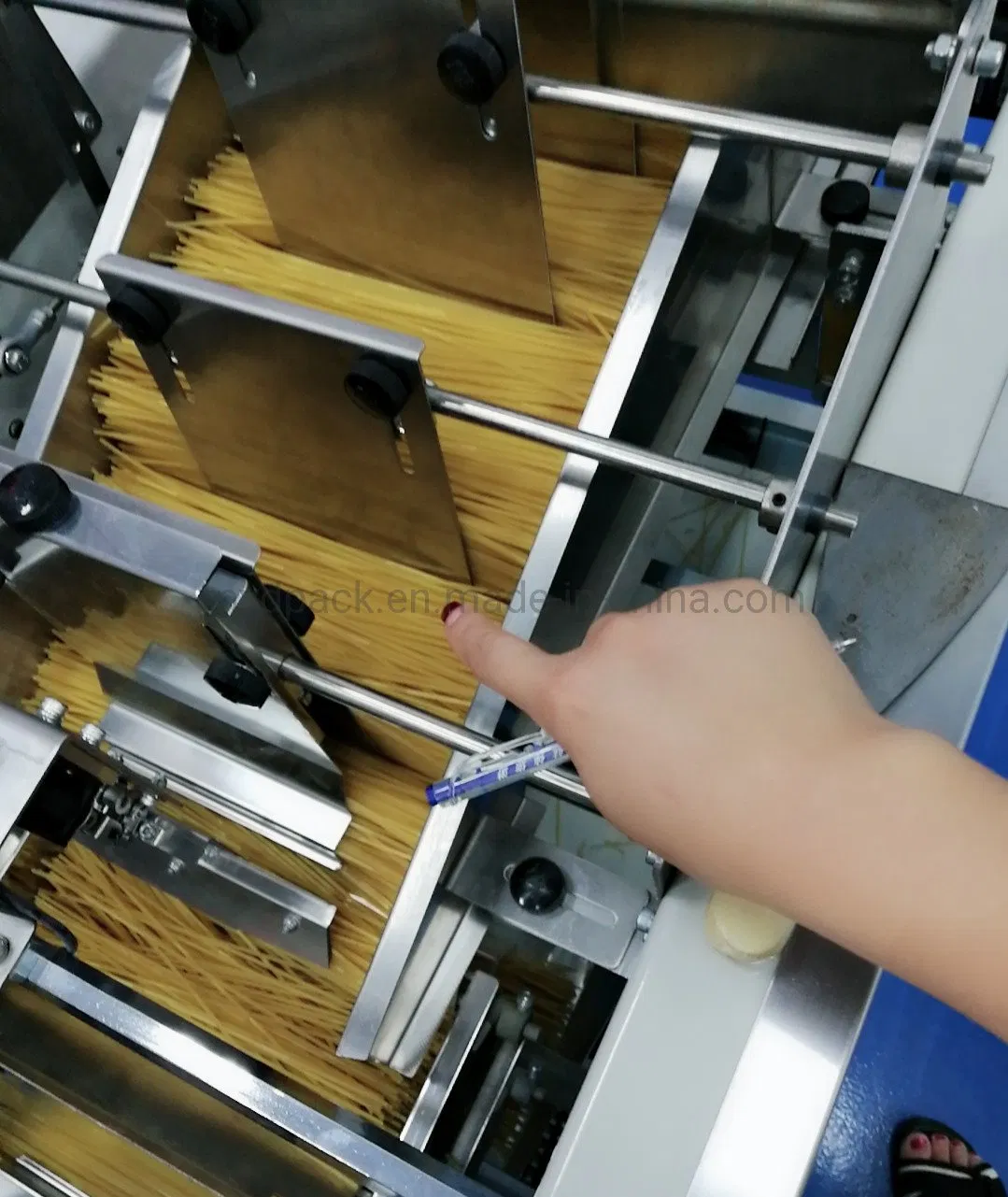 Máquina Automática de Pesagem e Embalagem de Macarrão Espaguete em Saco Plástico Máquina de Embalagem de Alimentos