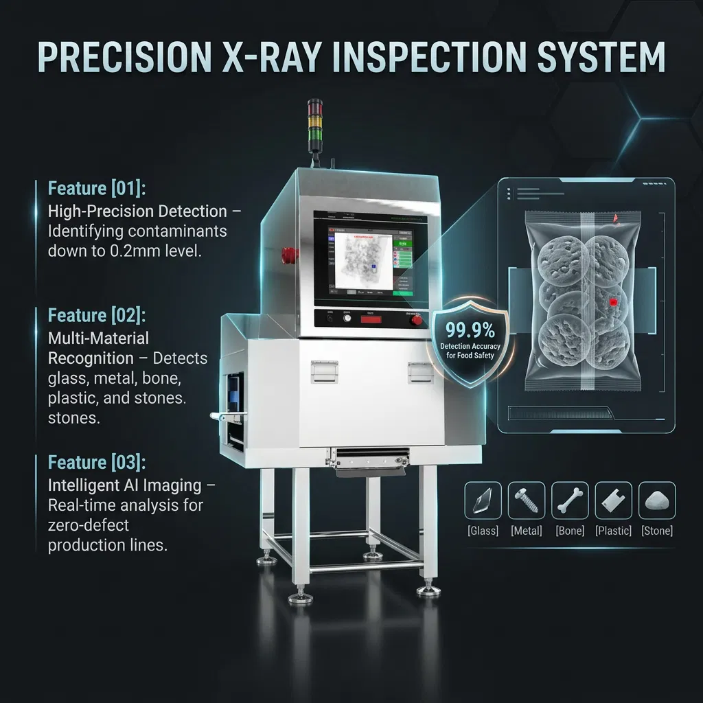 Sistema de Inspeção de Detector de Metal por Raios X para Molhos e Líquidos 4