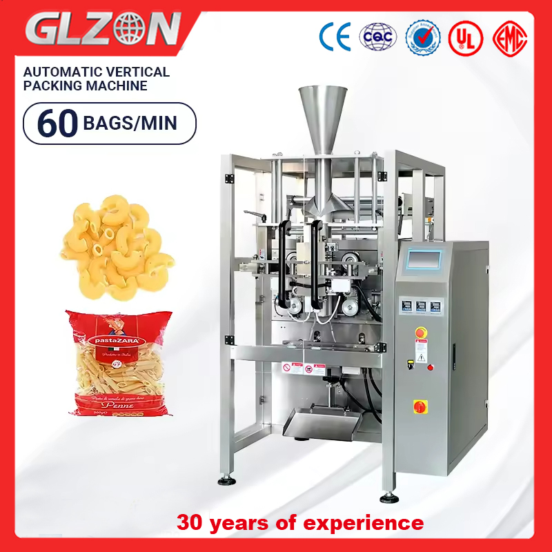 Máquina de Embalagem em Pouch Vertical Automática Multifuncional de Serviço Completo para Macarrão Fusilli Fresco