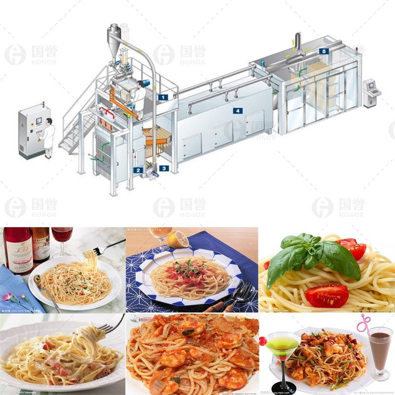 Linha Industrial de Secagem de Macarrão Sem Glúten para Produção de Macarrão Longo e Seco