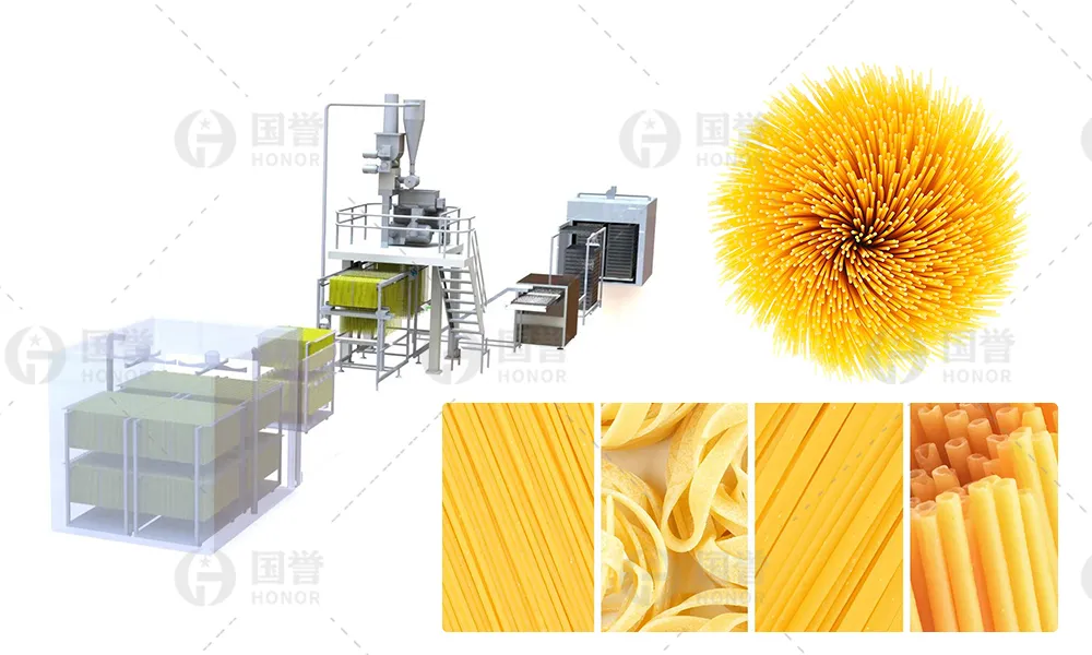 Linha de Produção Automática de Pasta Penne Equipamento de Extrusão de Macarrão Italiano Sistema Avançado de Modelagem de Fusilli