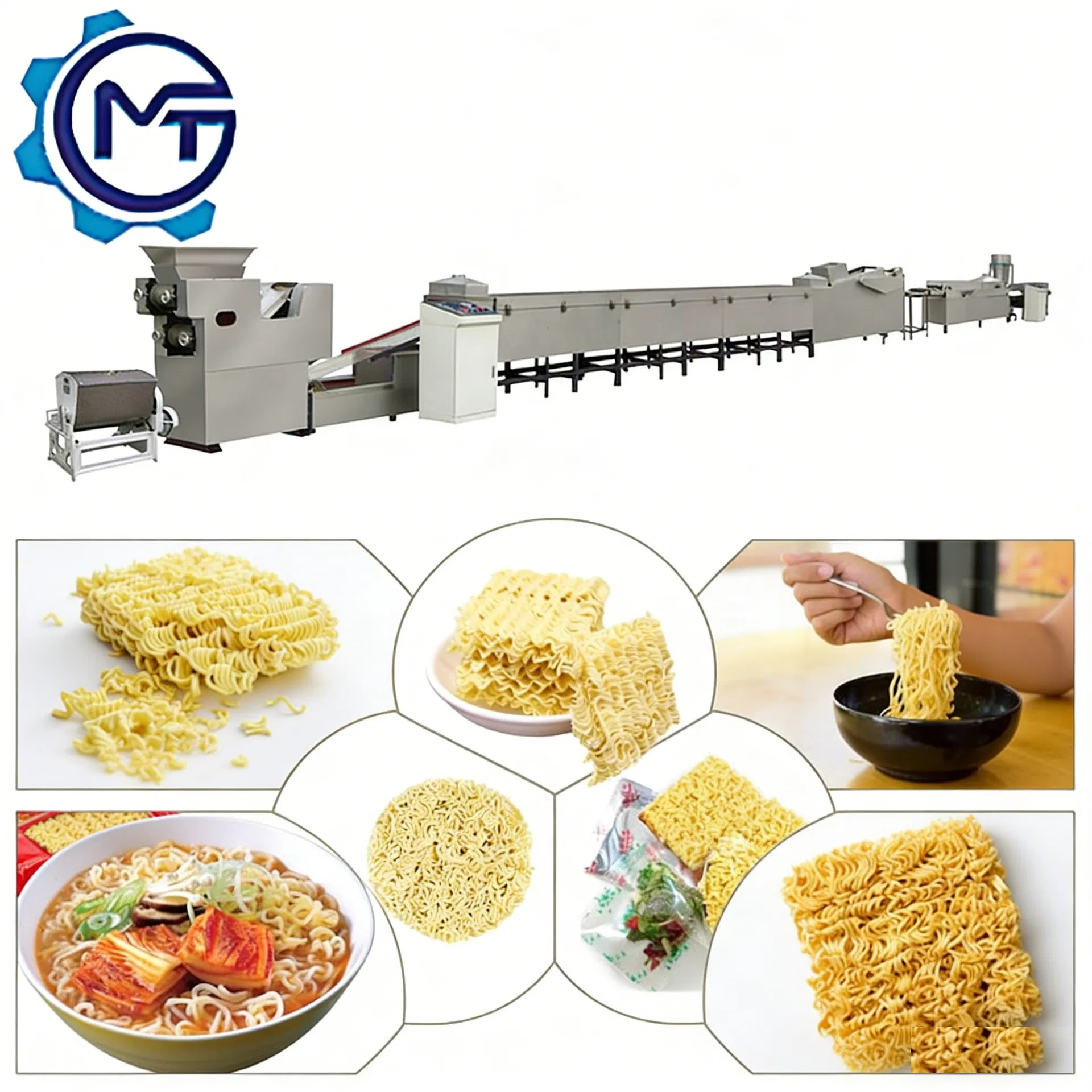 Linha de Produção de Macarrão Instantâneo Frito Pequena