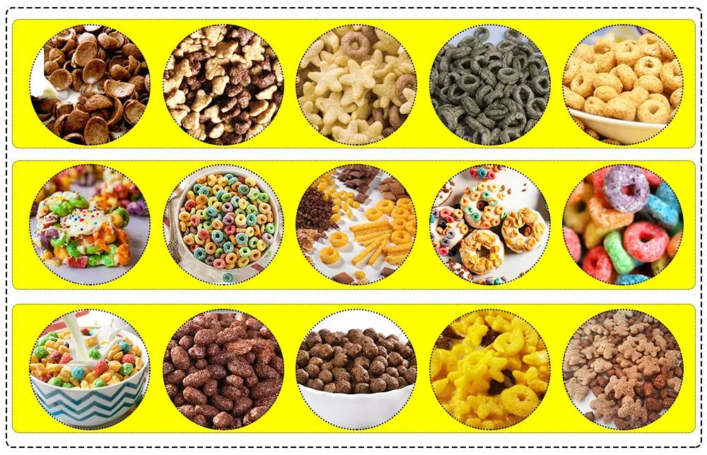 Amostras de Cereais de Pequeno Almoço