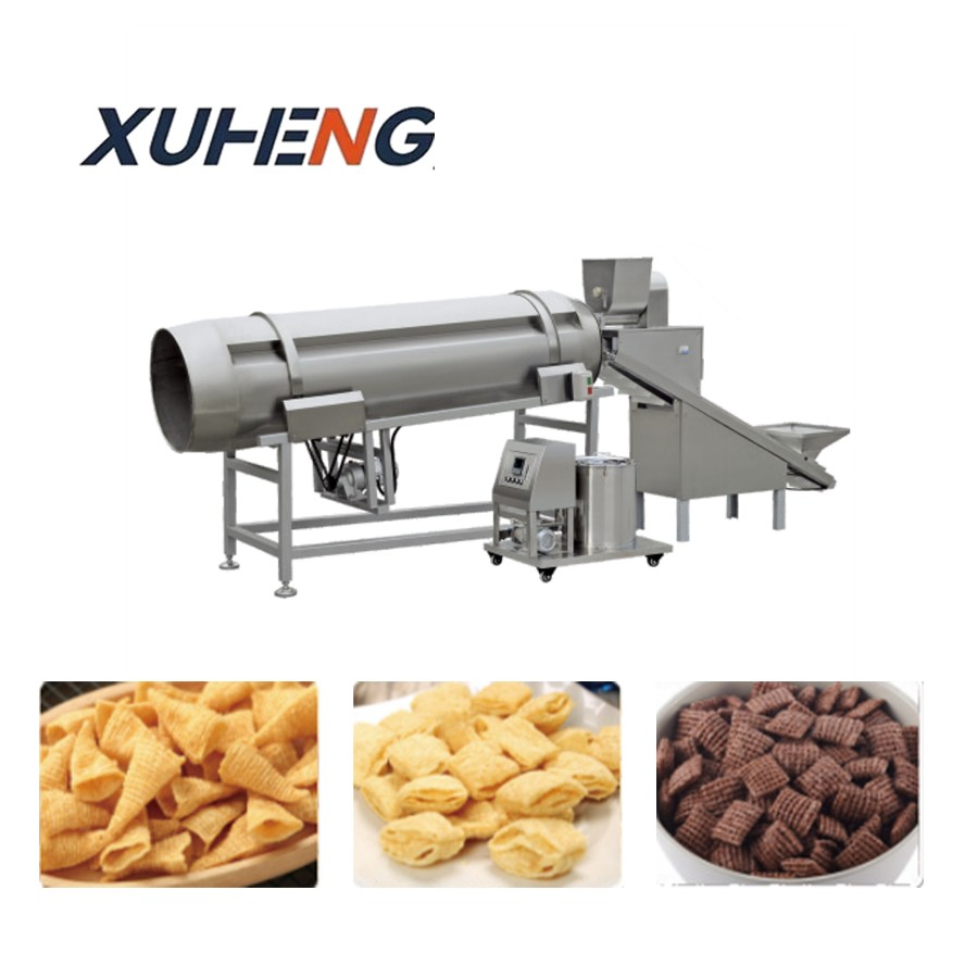 Sistema de Revestimento de Temperos Automático para Linha de Produção de Snacks Inflados