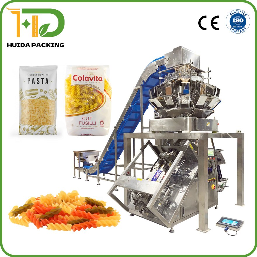 Máquina de Embalagem de Massa Equipamento de Embalagem de Macarrão Alimentos Frescos e Secos Fabricação Automática de Embalagens