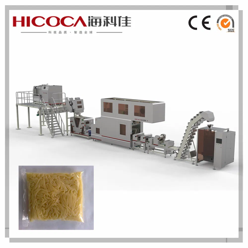 Linha de Produção de Macarrão Fresco Totalmente Automática para Ramen Fresco Úmido
