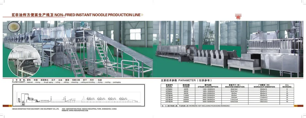 Máquina Equipamento de Linha de Processamento de Macarrão Redondo Não Frito