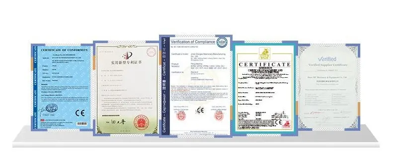 Certificações do Equipamento