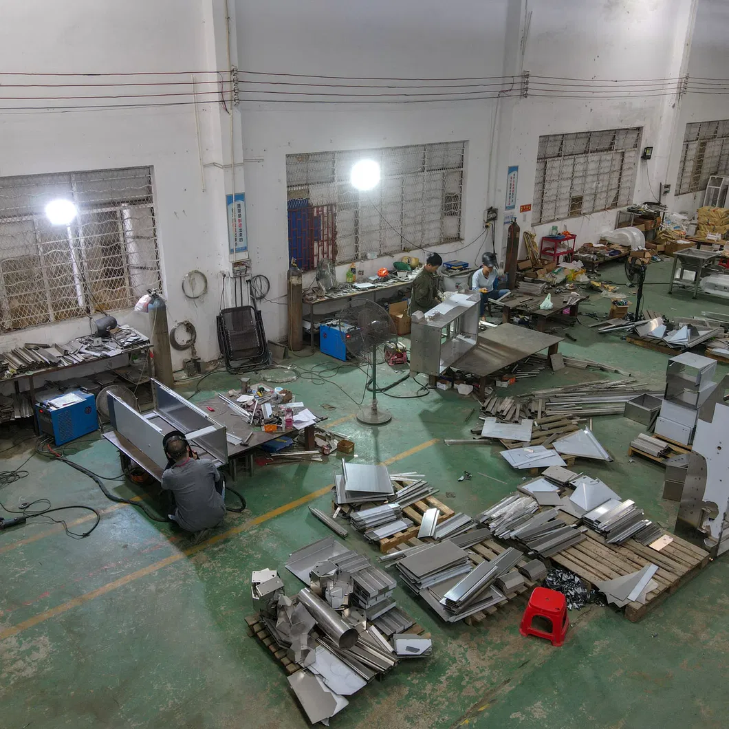 Área de processamento de material - Máquina de Embalagem