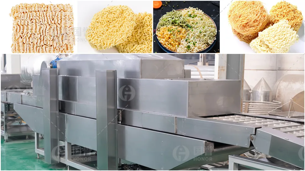 Máquina Automática de Macarrão Instantâneo Sem Glúten Equipamento para Macarrão Instantâneo Cozido Linha de Produção de Macarrão de Trigo Sarraceno Instantâneo