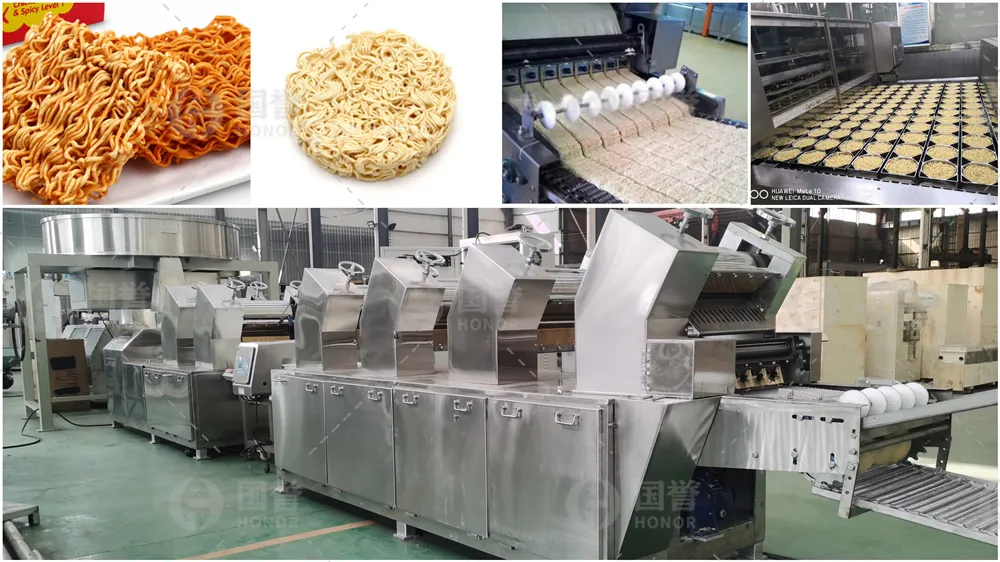 Linha de Produção de Macarrão Instantâneo de Alta Eficiência com Sistema de Filtro de Óleo para Produção de Ramen