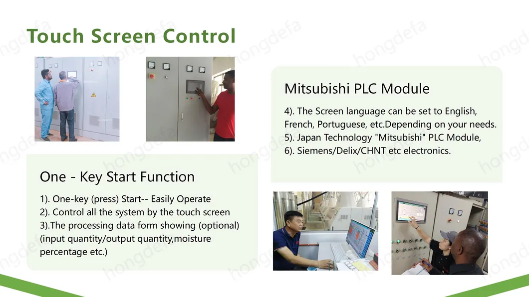 Painel de controle PLC do moinho